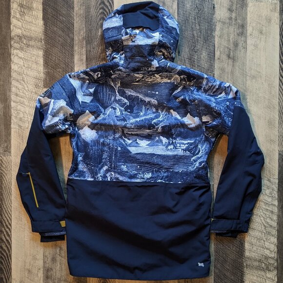 Picture Organic Stone Ski Snowboard Jacket Imaginary World Blue Small - Picture 4 of 8
